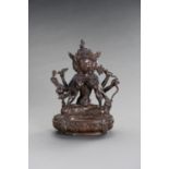 A COPPER ALLOY BRONZE FIGURE OF PRATISARA