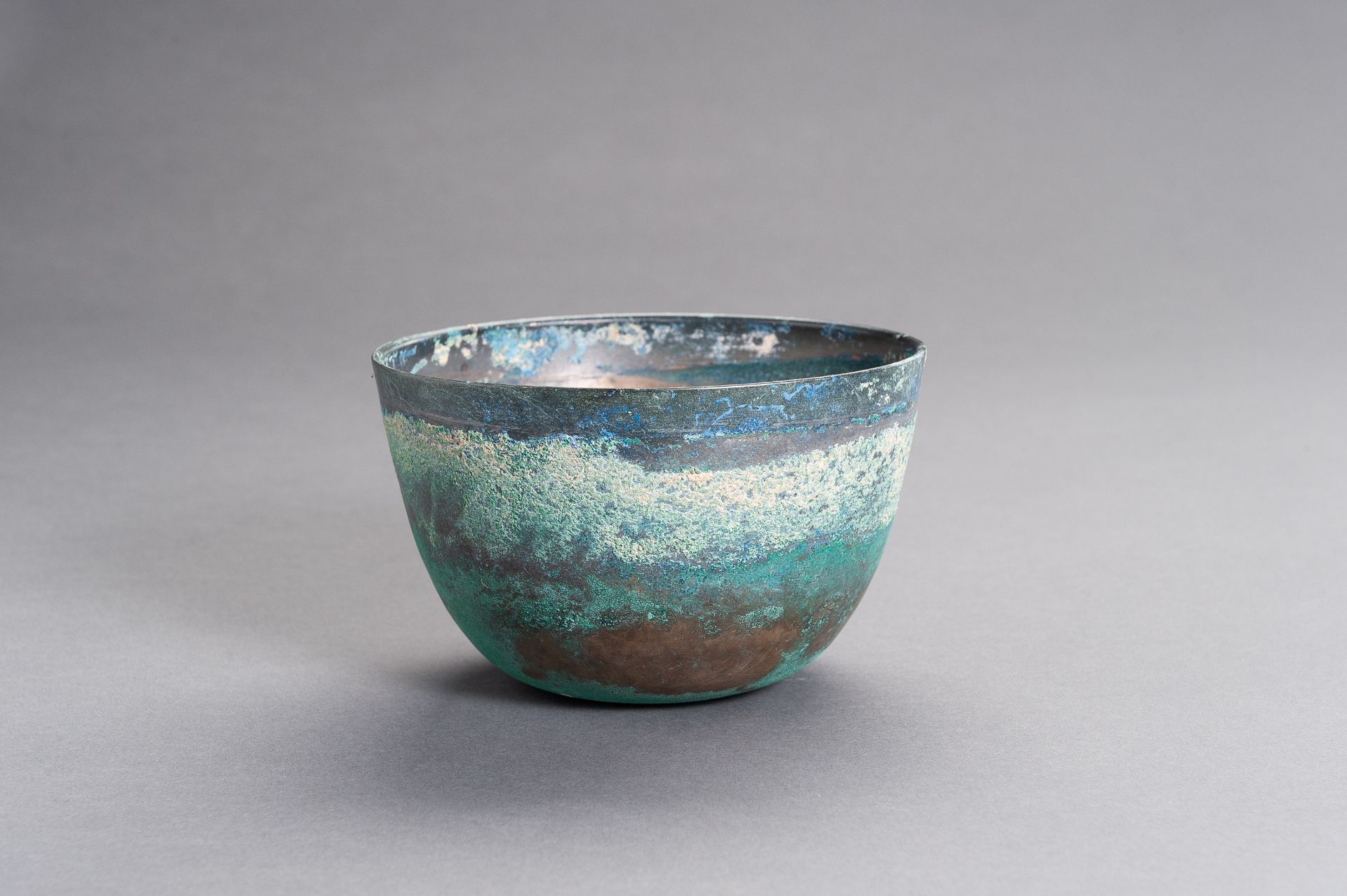 A CHINESE BRONZE BOWL, HAN - Image 3 of 9