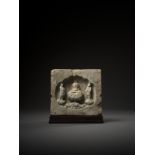 A WHITE MARBLE BUDDHIST STELE, NORTHERN WEI TO NORTHERN QI