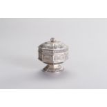 A VIETNAMESE LIDDED SILVER BOX