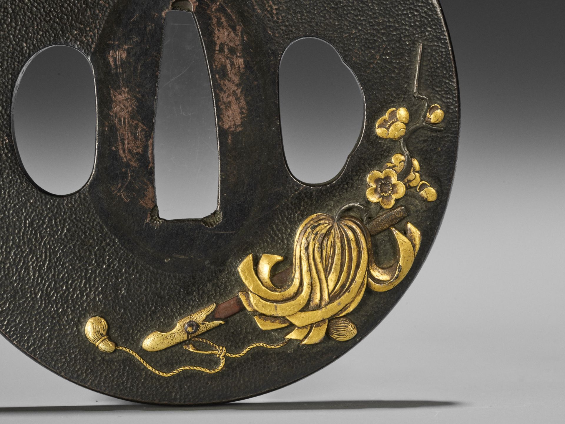 A SHIBUICHI AND GOLD TSUBA - Image 3 of 4