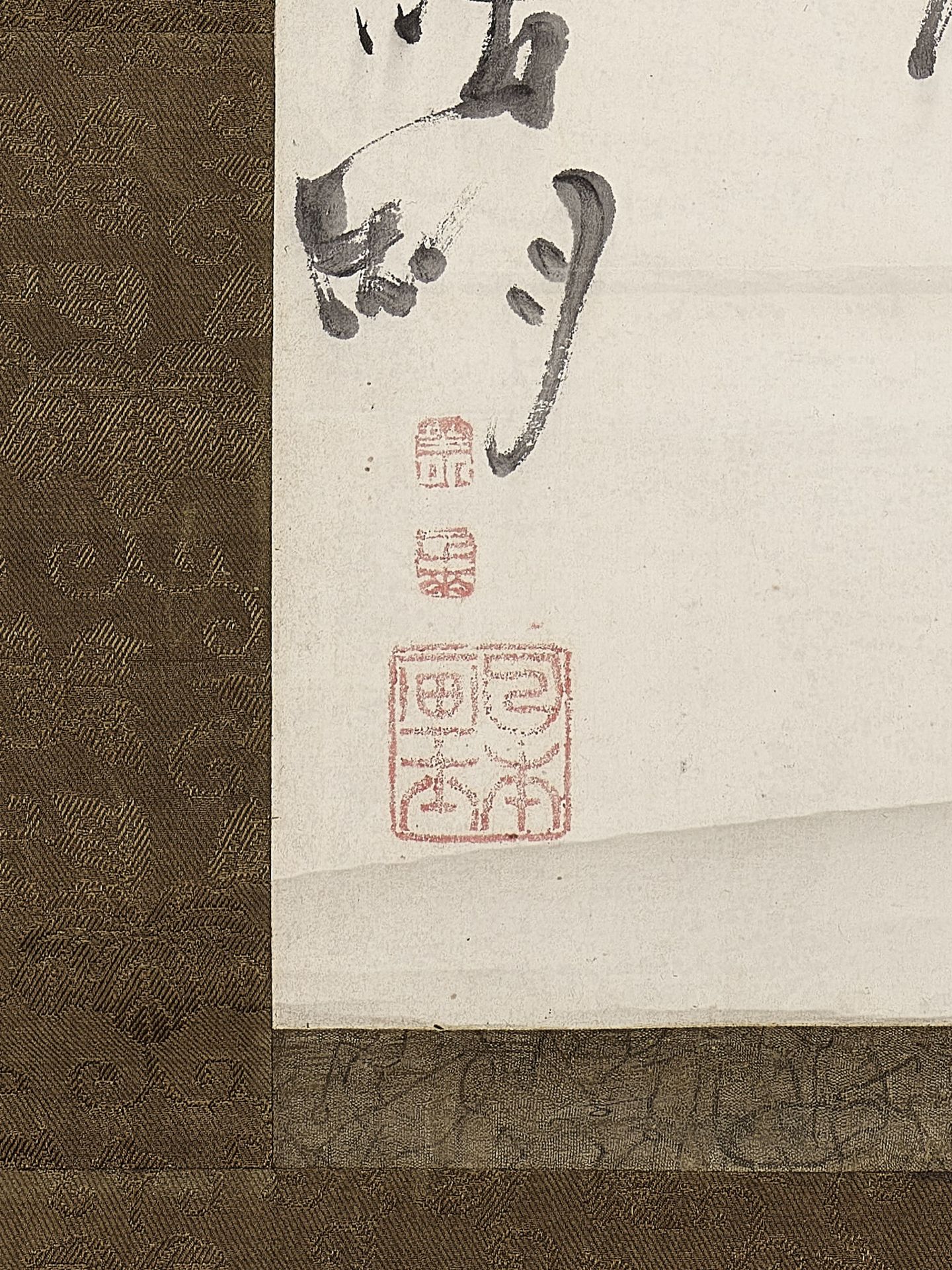 OKUHARA SEIKO (1837-1912): A HANGING SCROLL KAKEJIKU PAINTING - Image 3 of 5