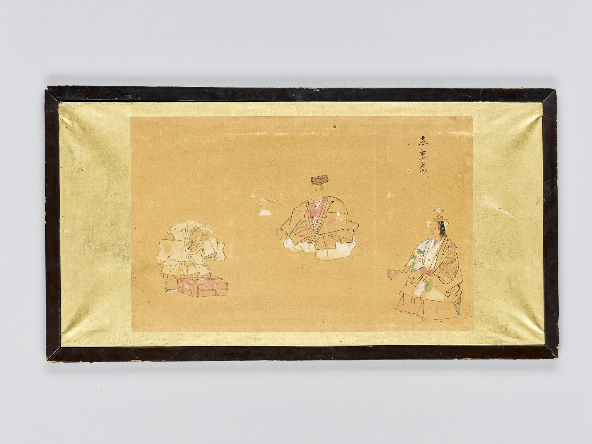 A SMALL PAINTING OF TAOIST FIGURES, 19TH CENTURY