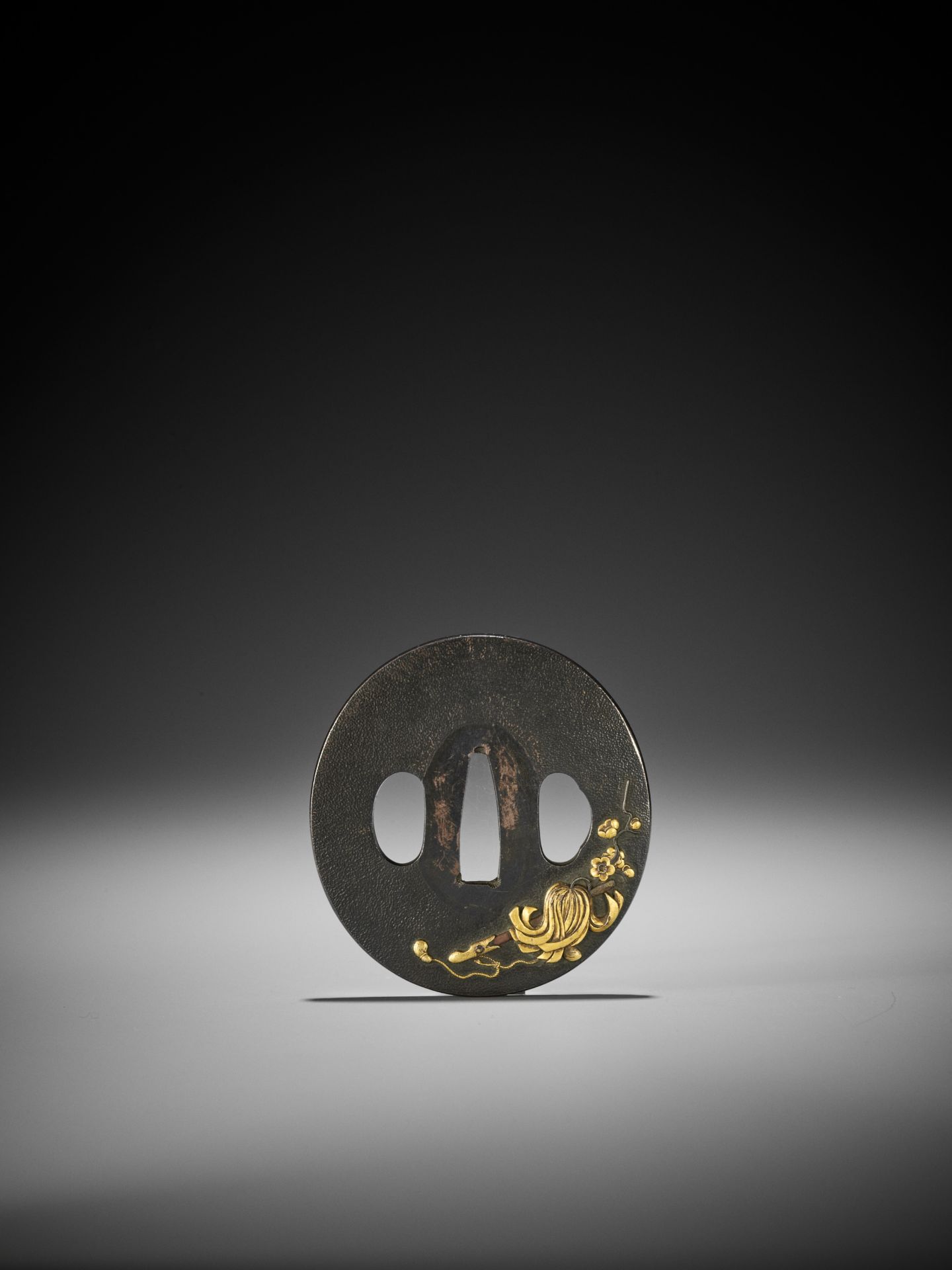 A SHIBUICHI AND GOLD TSUBA