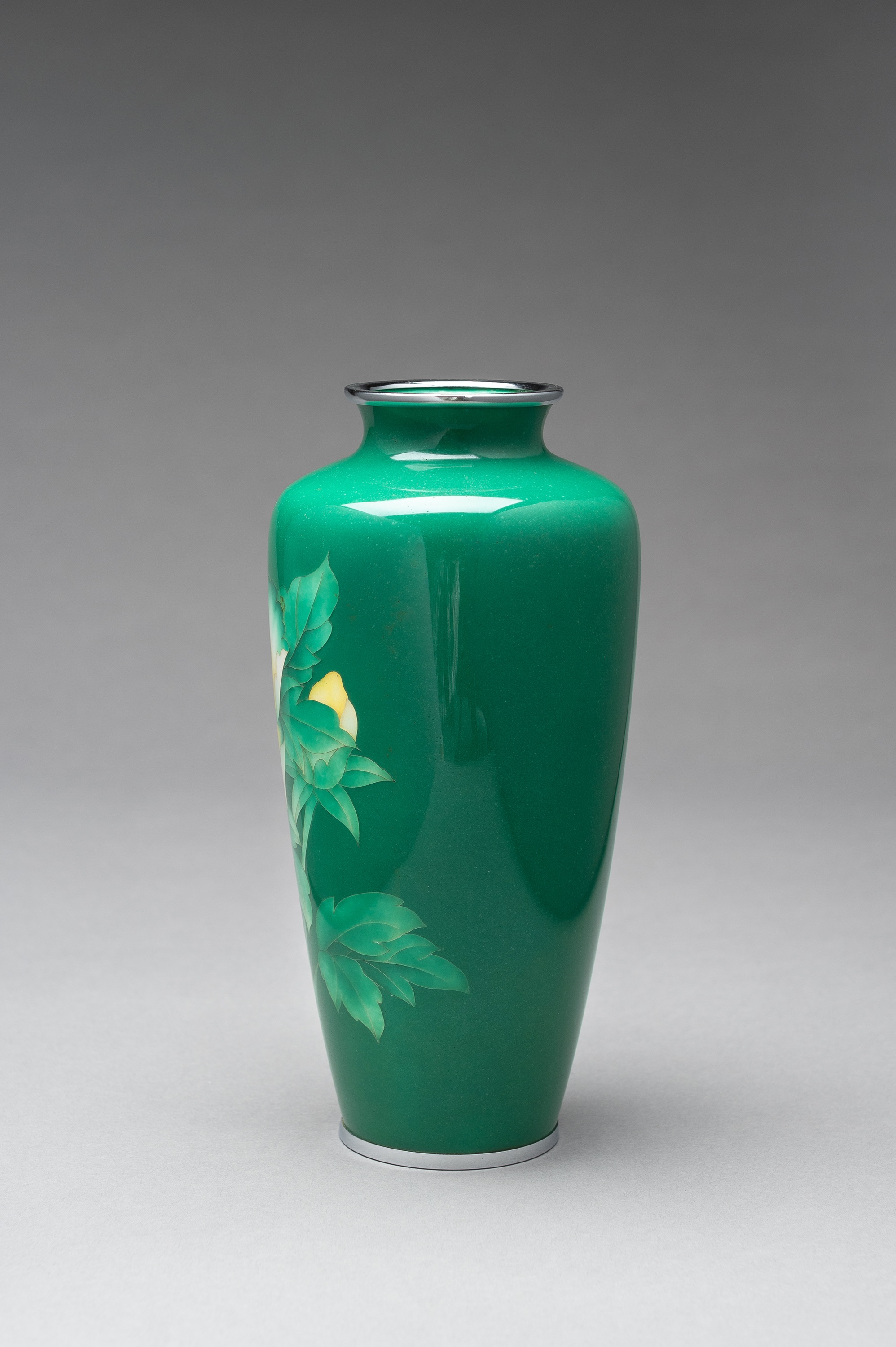 A LARGE ANDO STYLE CLOISONE ENAMEL VASE - Image 5 of 8