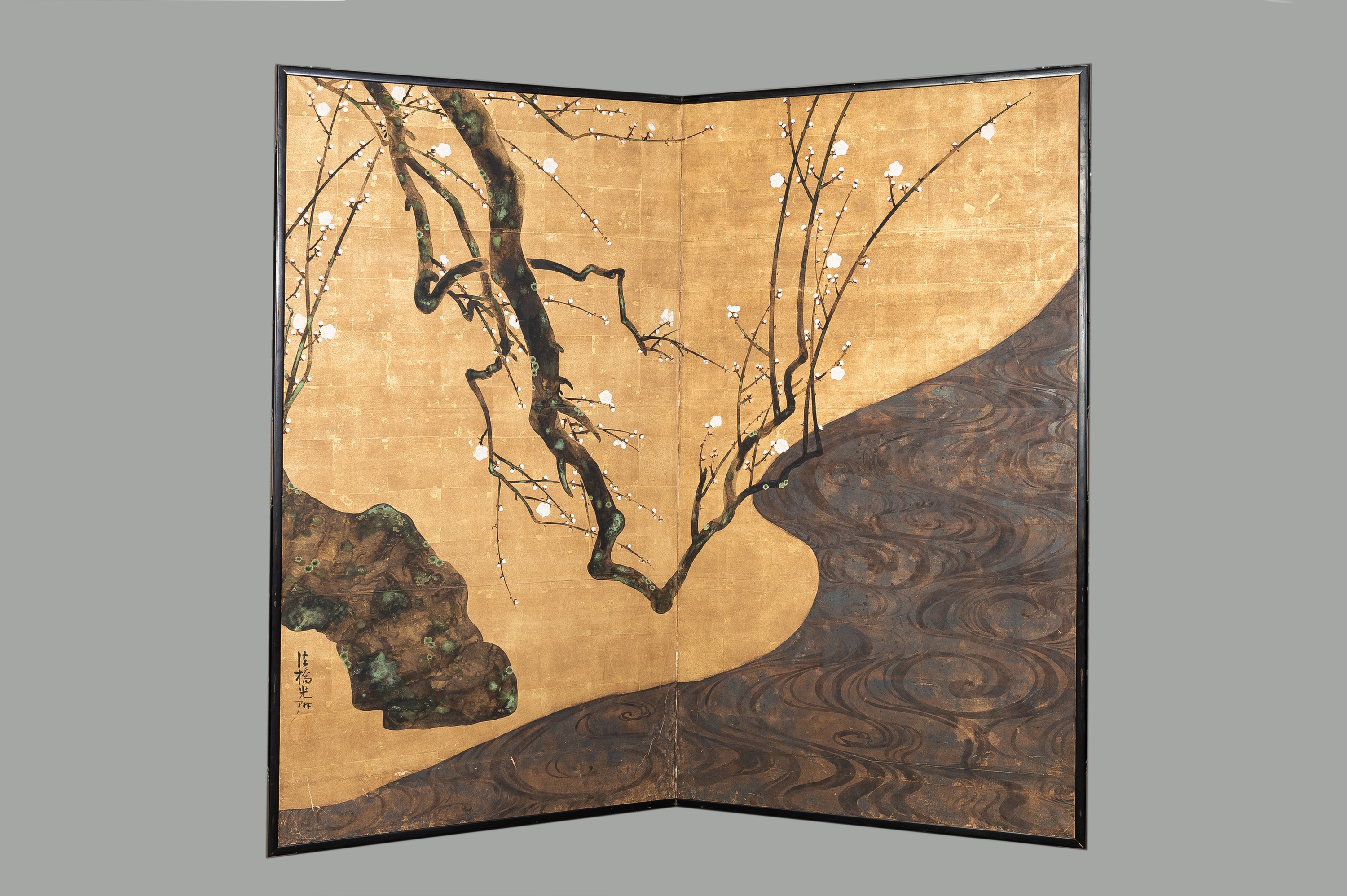 A PAIR OF TWO-PANEL BYOBU FOLDING SCREENS AFTER OGATA KORIN - Image 3 of 12