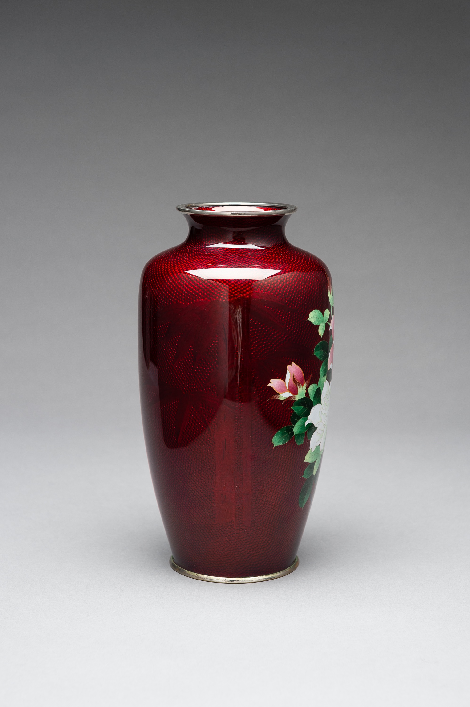 A LARGE ANDO STYLE GINBARI CLOISONE VASE - Image 5 of 8