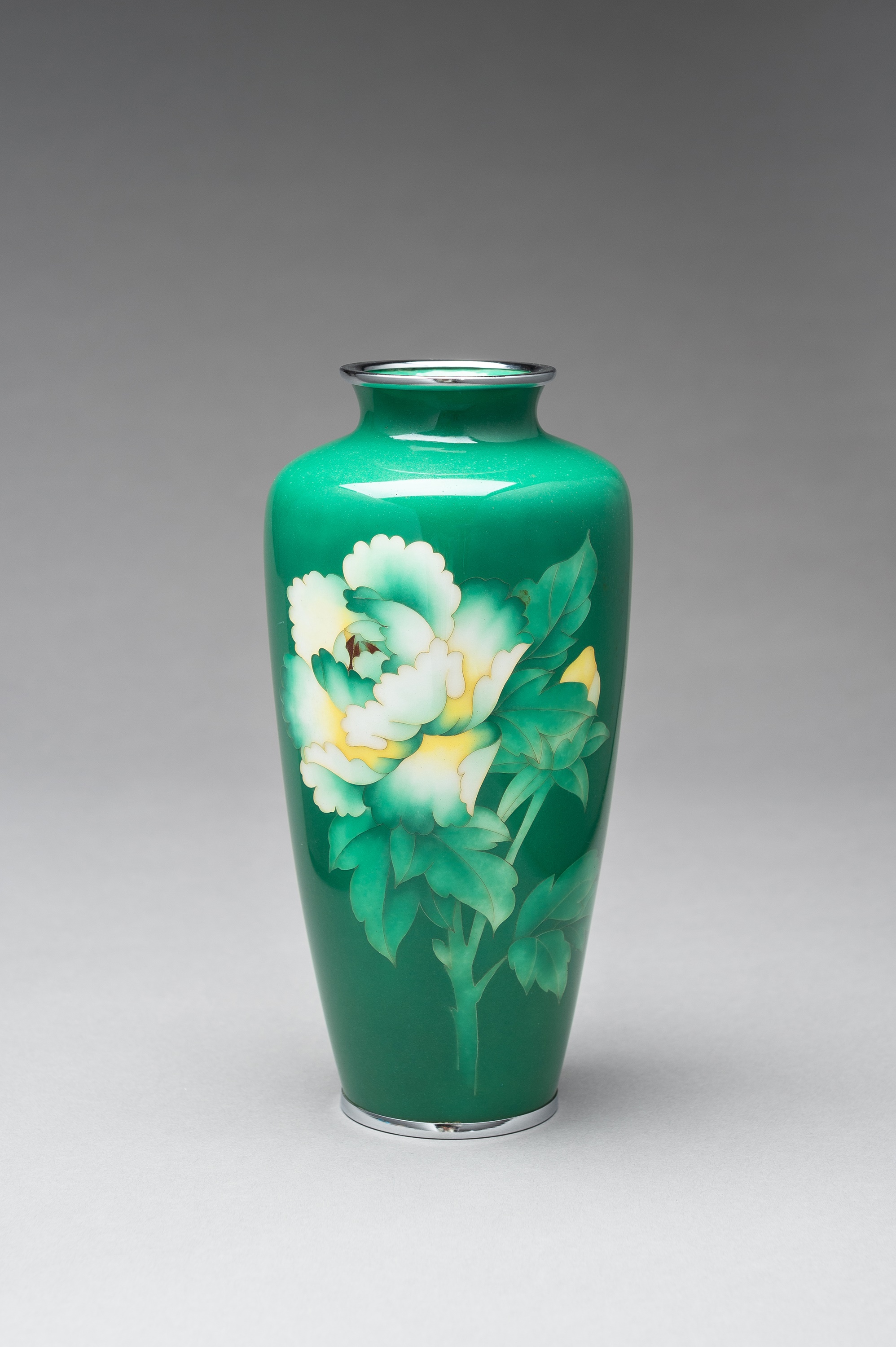 A LARGE ANDO STYLE CLOISONE ENAMEL VASE