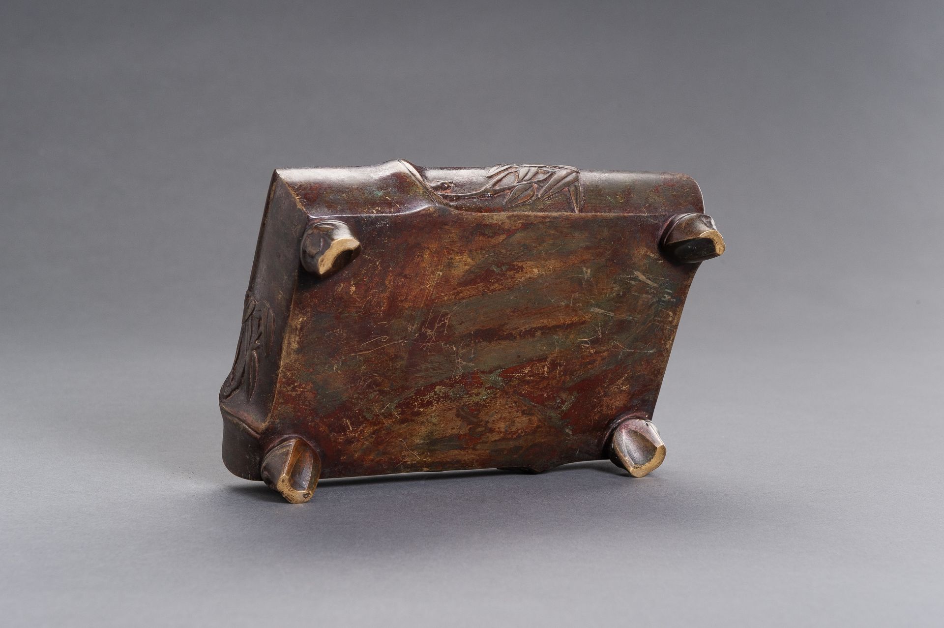 A 'BAMBOO' BRONZE CENSER - Image 7 of 8