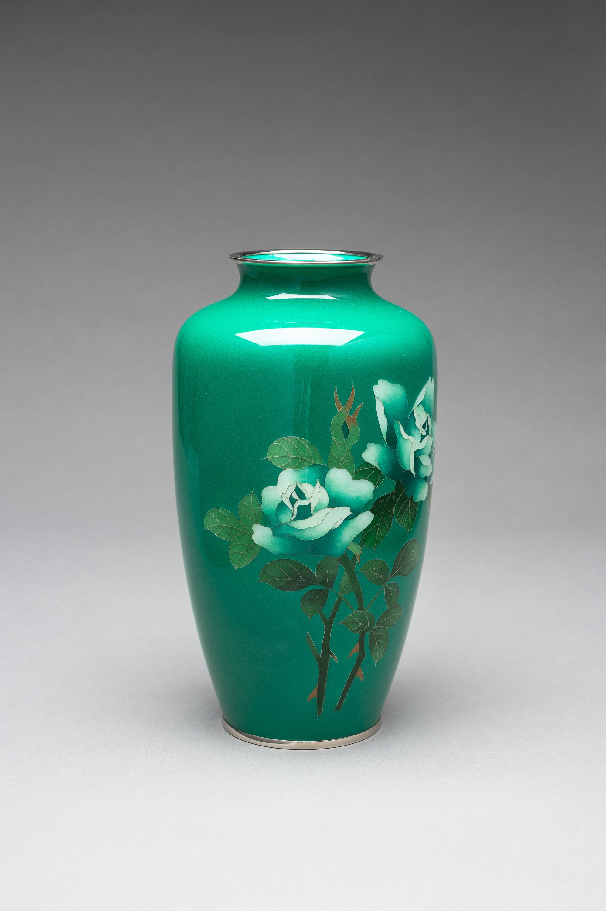 A LARGE ANDO STYLE CLOISONNE ENAMEL VASE - Image 6 of 8