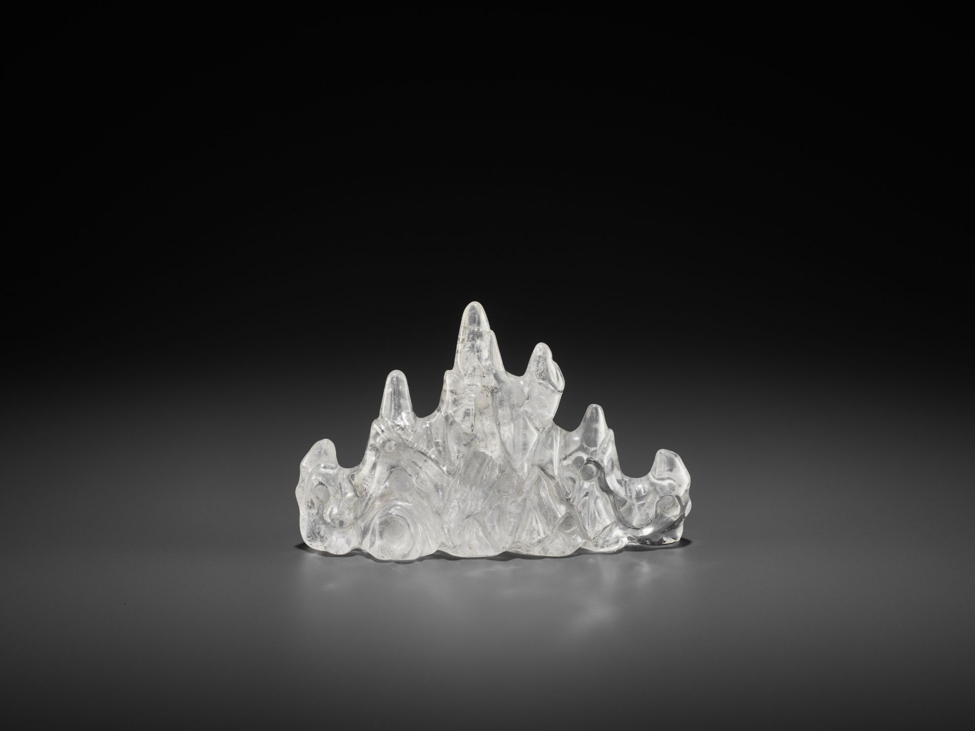 A ROCK CRYSTAL 'MOUNTAIN' BRUSH REST, QING DYNASTY - Image 8 of 9
