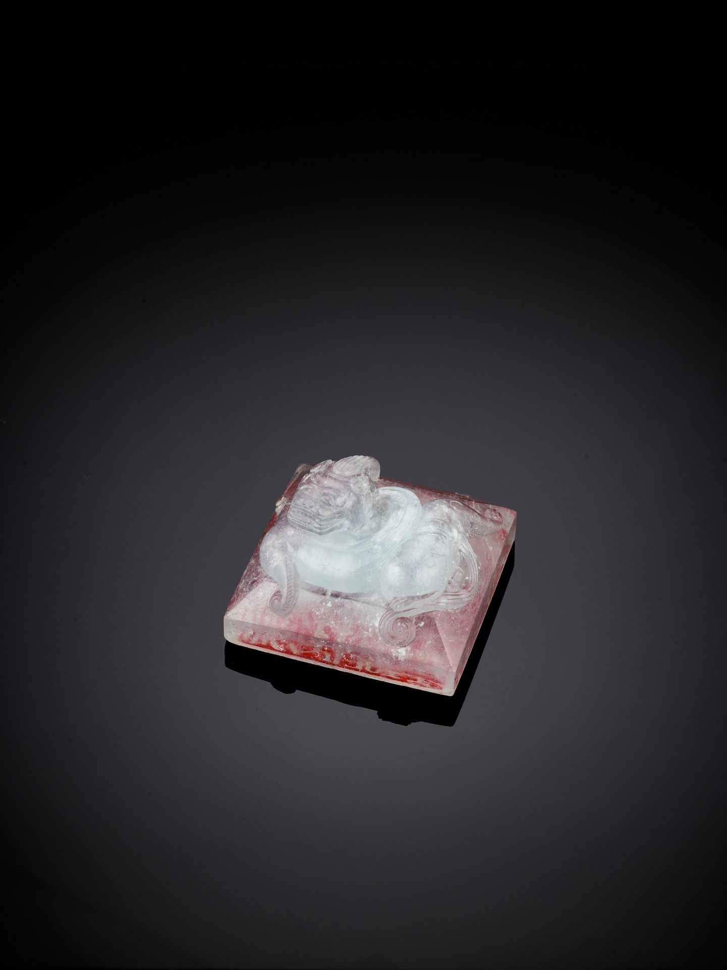 AN AQUAMARINE 'CHILONG' SQUARE SEAL, QING DYNASTY - Image 3 of 15