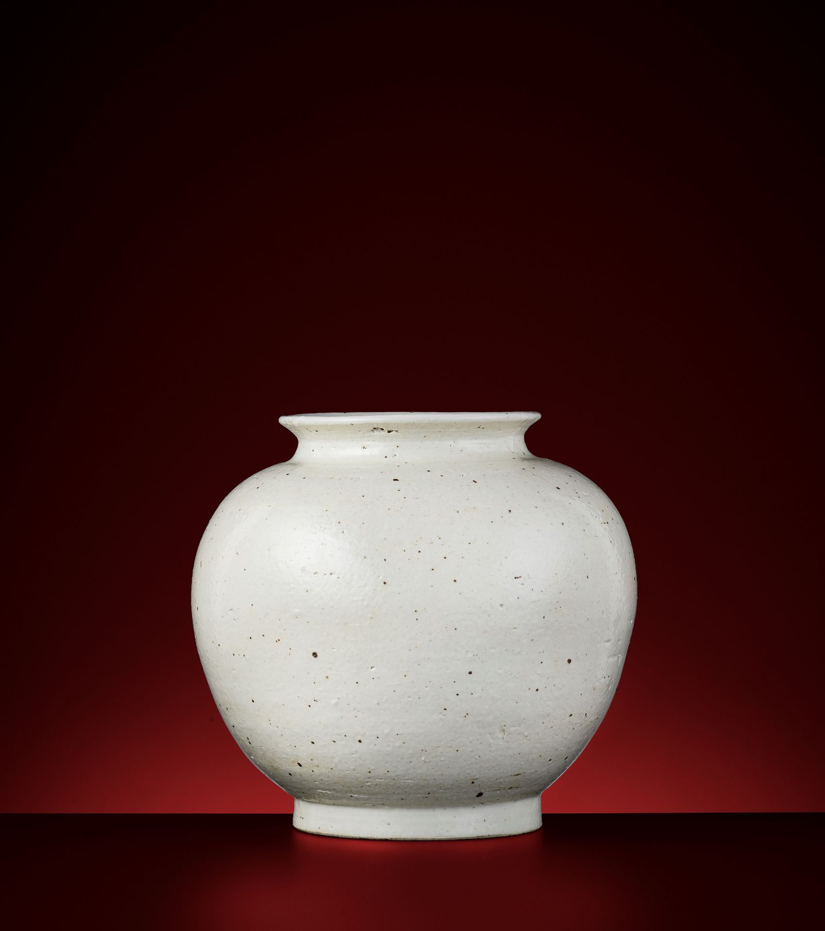 A WHITE-GLAZED PORCELAIN MOON JAR, DAL HANG-ARI, JOSEON DYNASTY