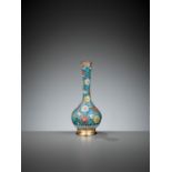 A CLOISONNE ENAMEL BOTTLE VASE, MING DYNASTY