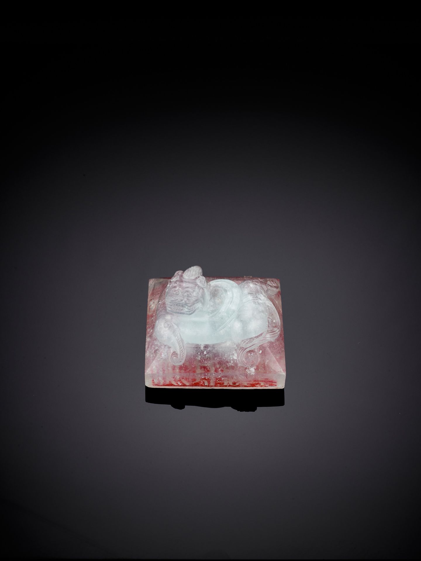 AN AQUAMARINE 'CHILONG' SQUARE SEAL, QING DYNASTY - Image 7 of 15