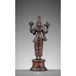 A FINE BRONZE FIGURE OF LAKSHMI