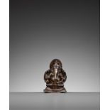 AN EARLY BRONZE FIGURE OF GANESHA, 10TH CENTURY