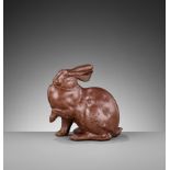 SHIHO: A FINE BRONZE OF A HARE