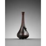 KATO TATSUO: A FINE BRONZE 'FROG' VASE