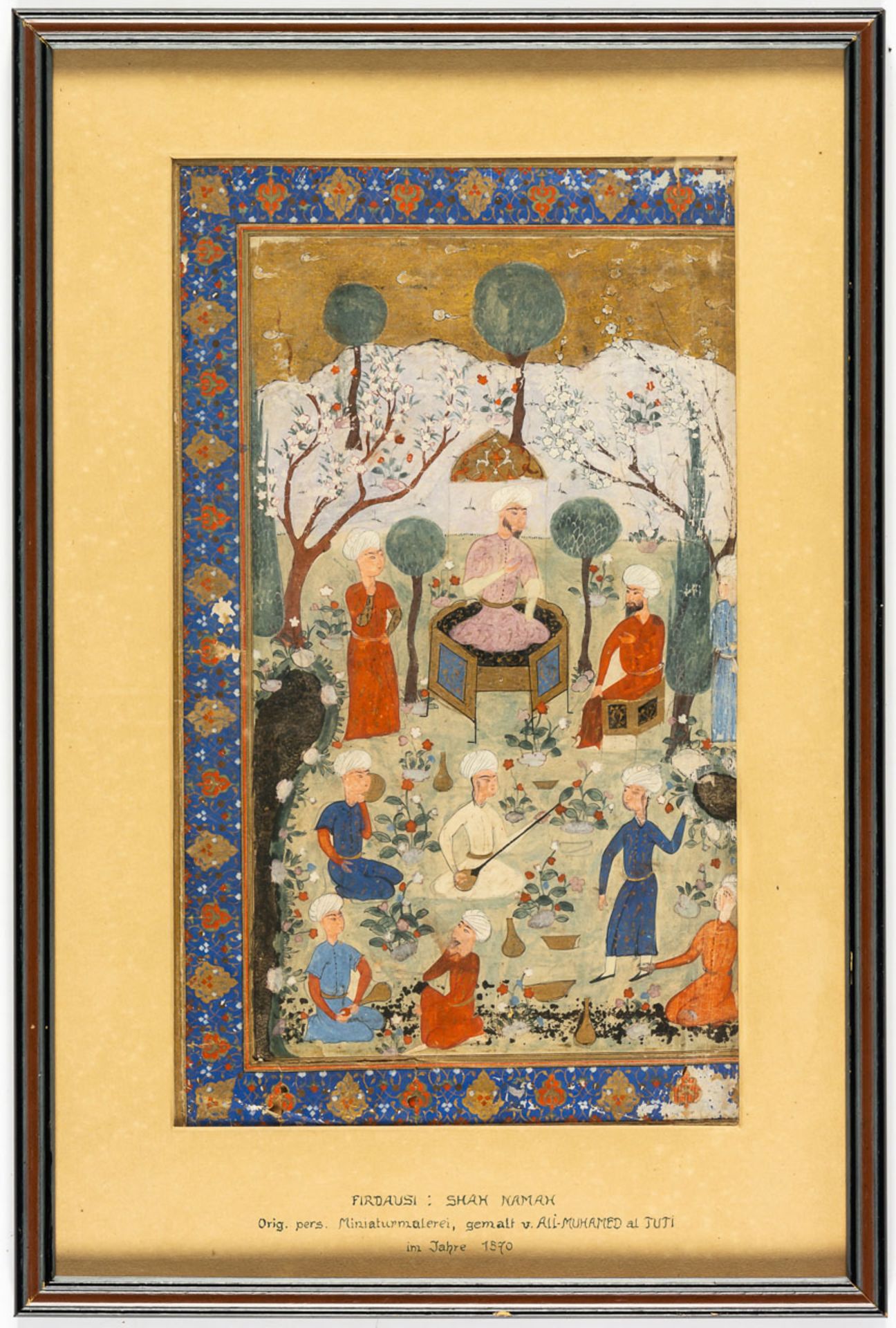 PERSISCHE MINIATUR AUS SCHAHNAMEH VON ABU L-QASEM - E FIRDAUSI (940–1020) - Image 2 of 2