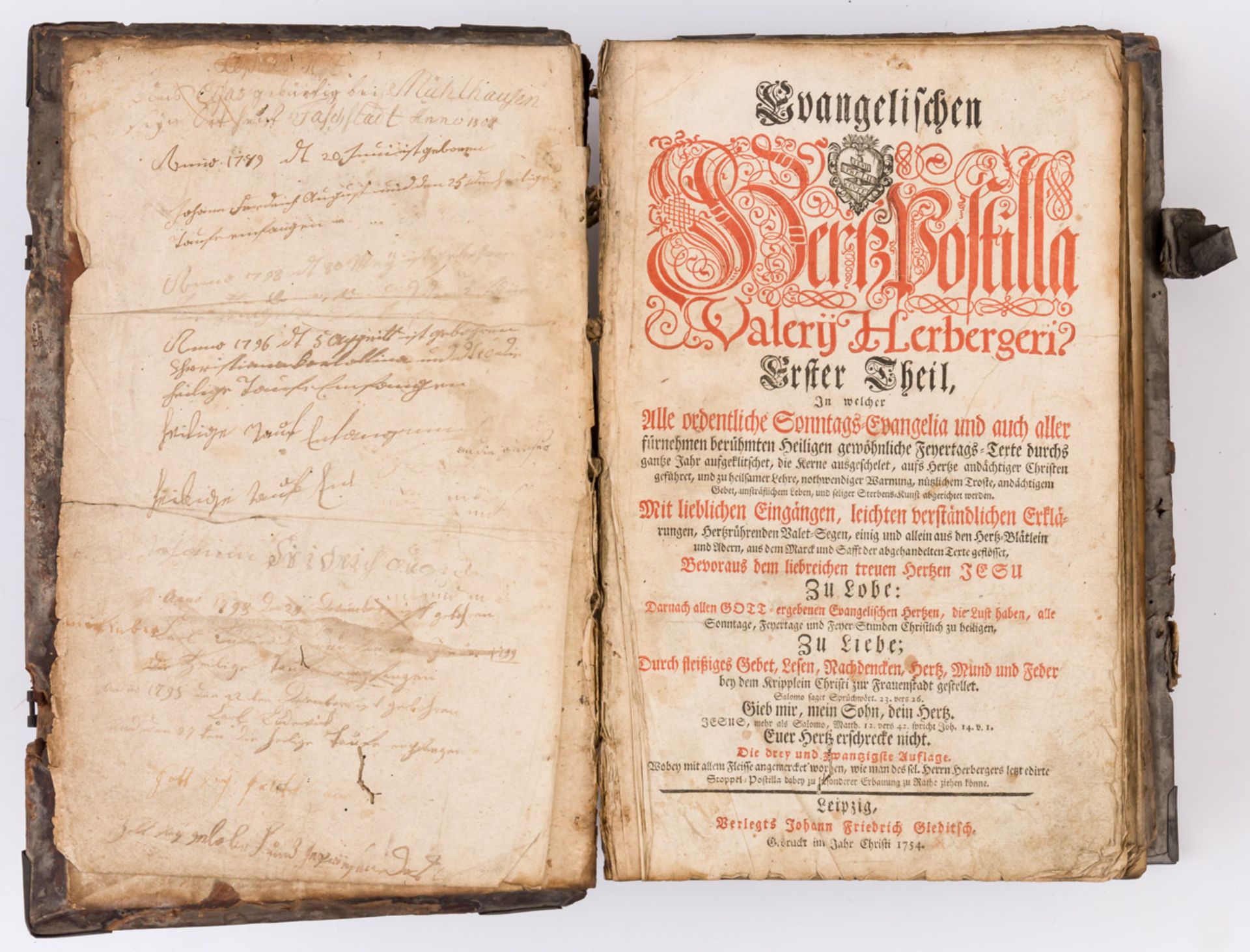 PREDIGTBUCH VON VALERIUS HERBERGER (1562-1627)