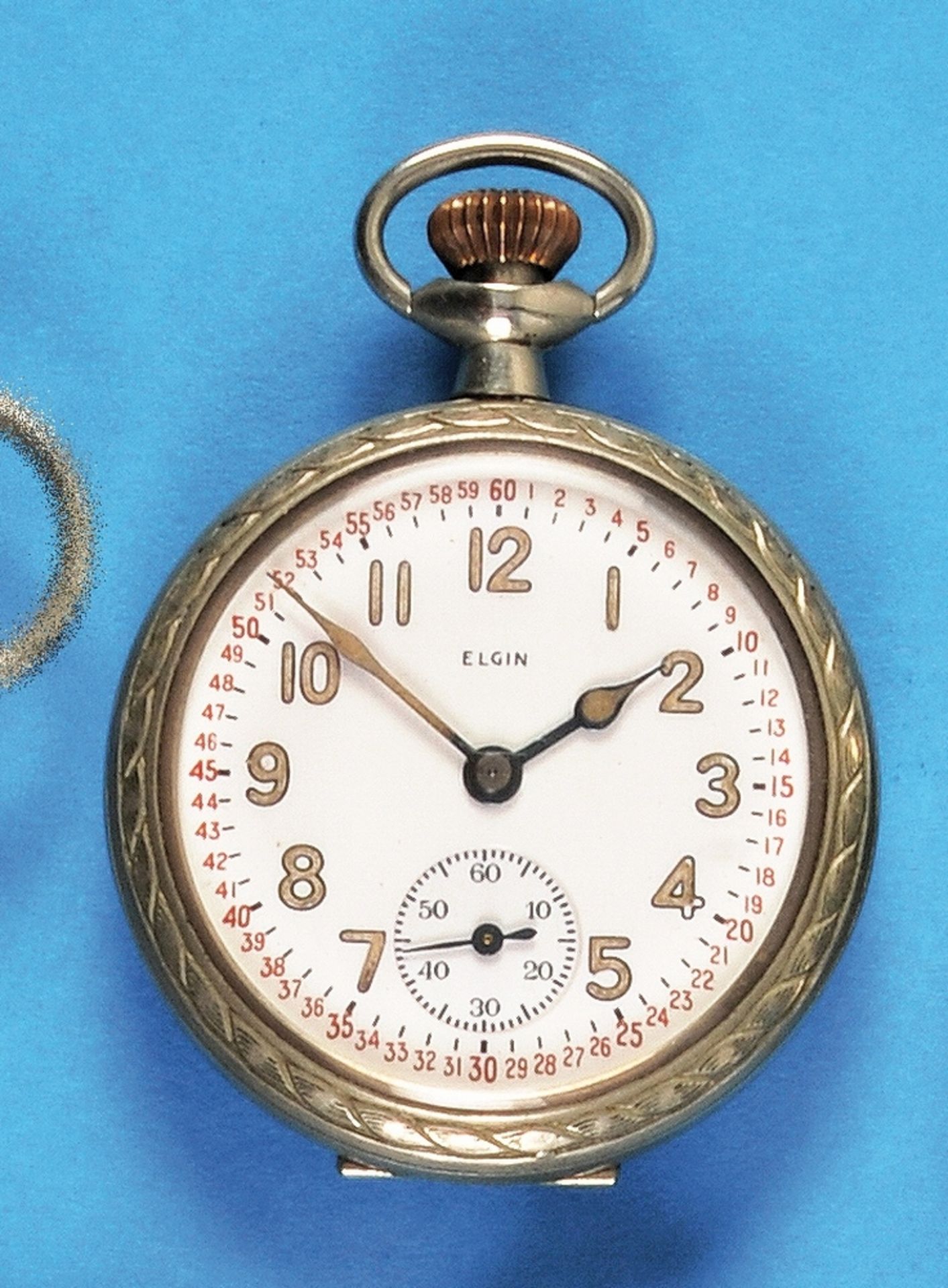 Elgin Natl. Watch Co. U.S.A., nickel pocket watch - Bild 2 aus 2