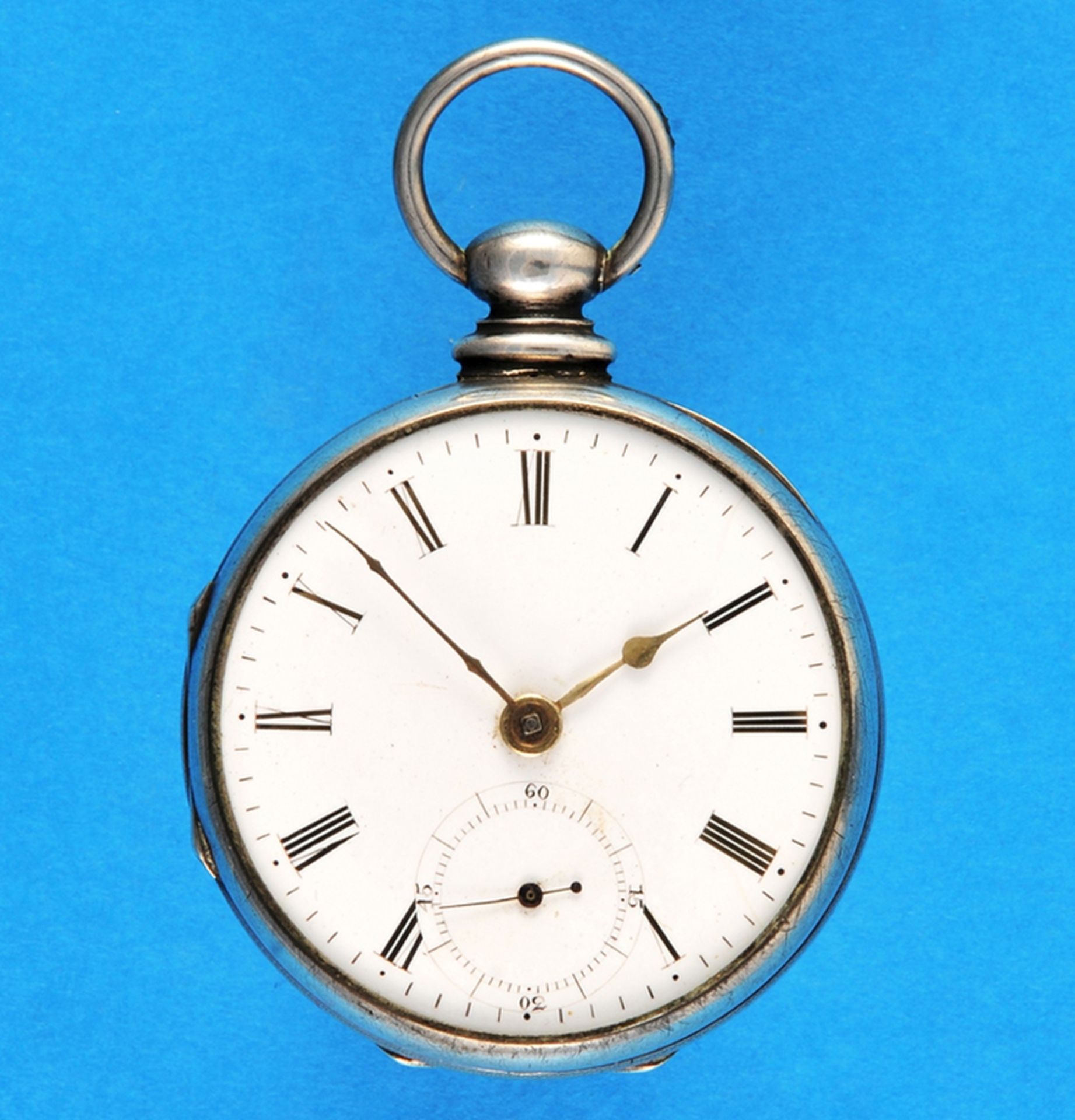 English silver pocket watch, Norton London