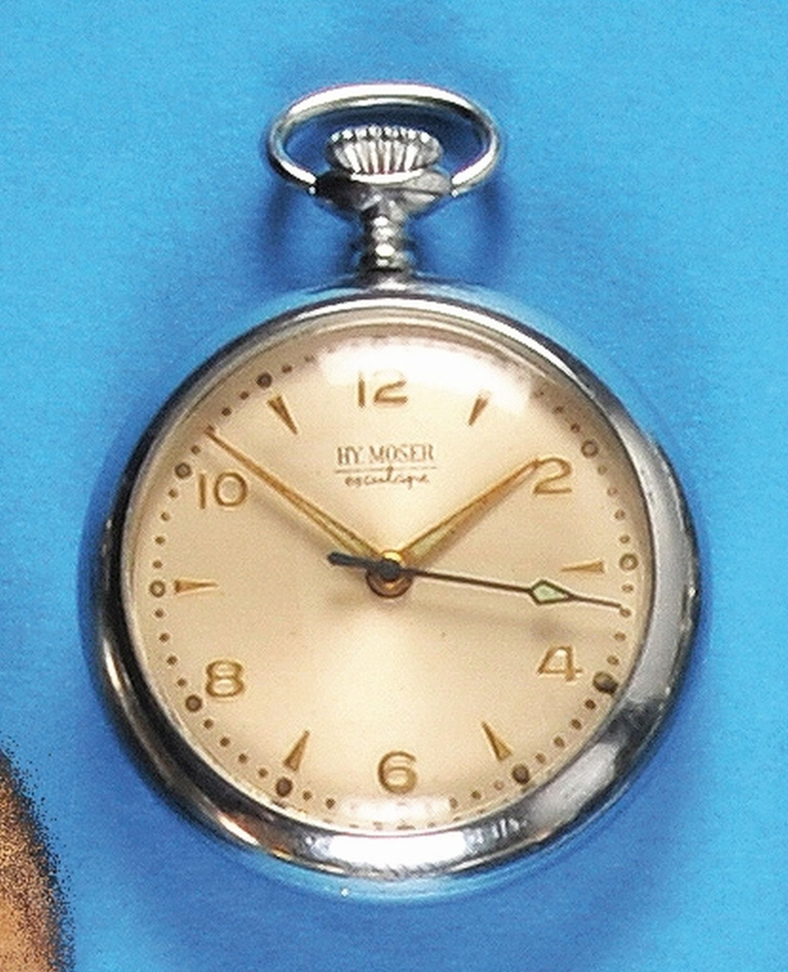 Henry Moder "Esculape", nurse pocket watch, „Saltofix“, cal. Chezard 116, patented in Germany at 3. - Bild 2 aus 2