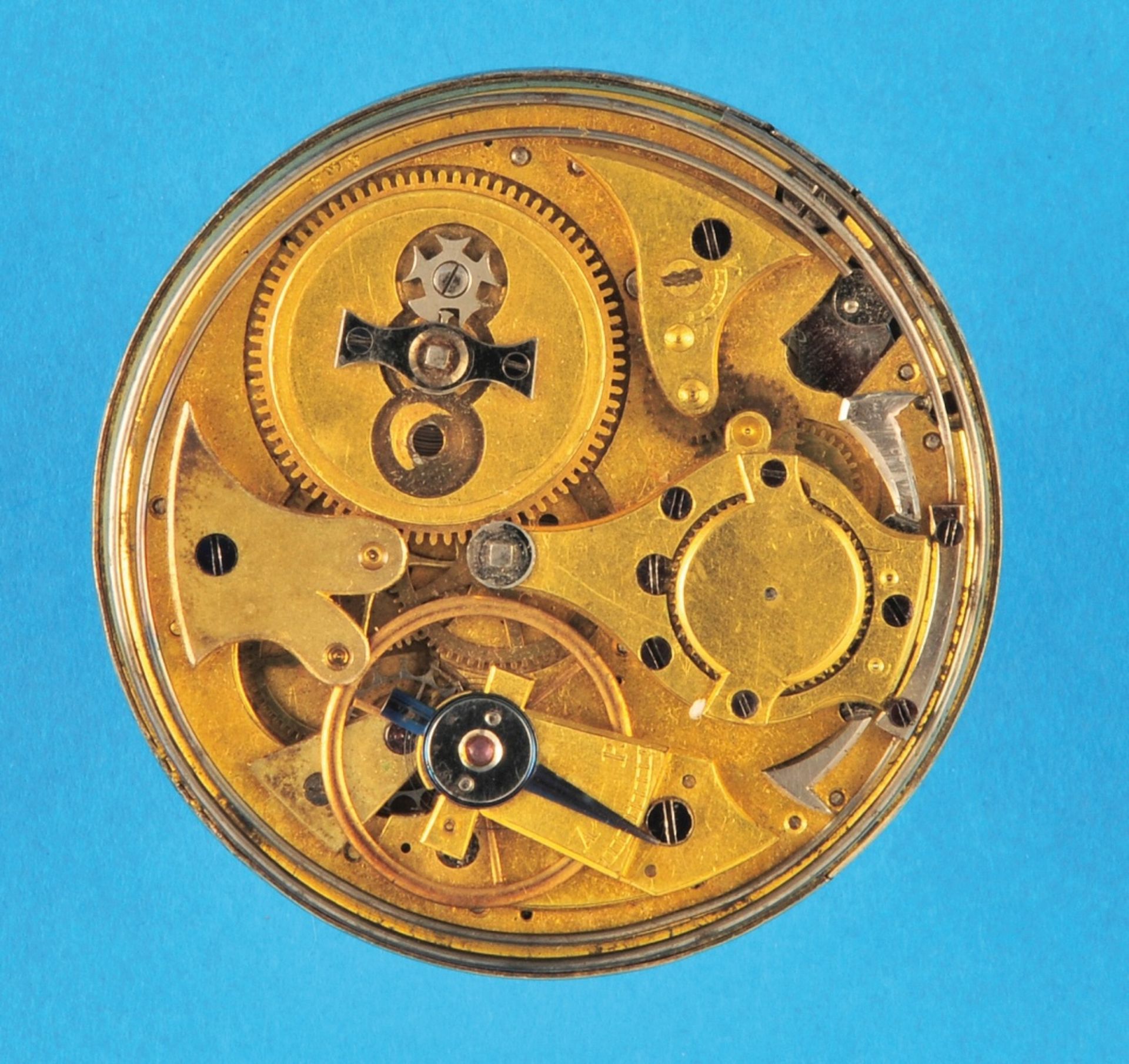 Pocket watch movement with 1/4-repetition