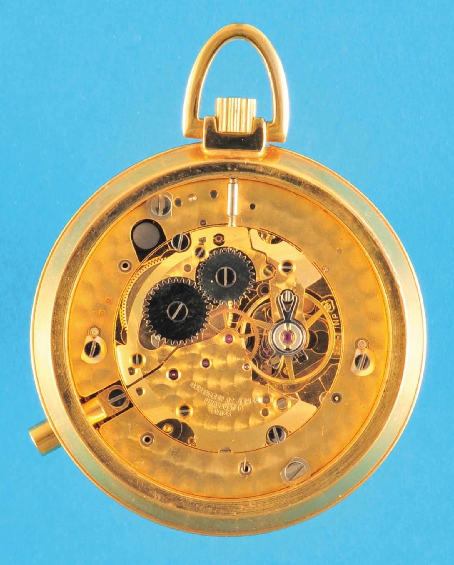Dèesse, La-Chaux-de-Fonds, gold-plated pocket watch