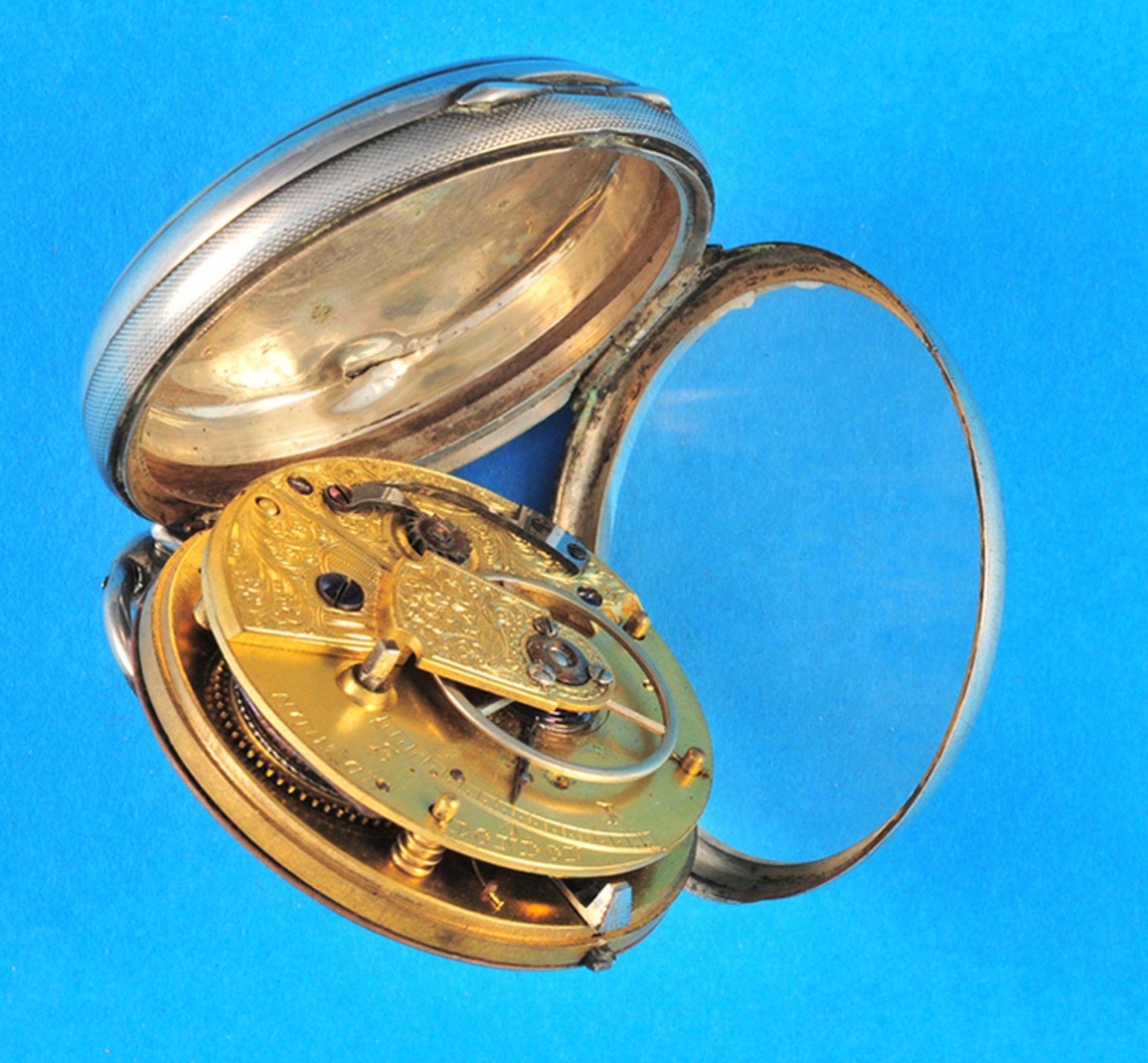 English silver pocket watch, Norton London - Bild 2 aus 2