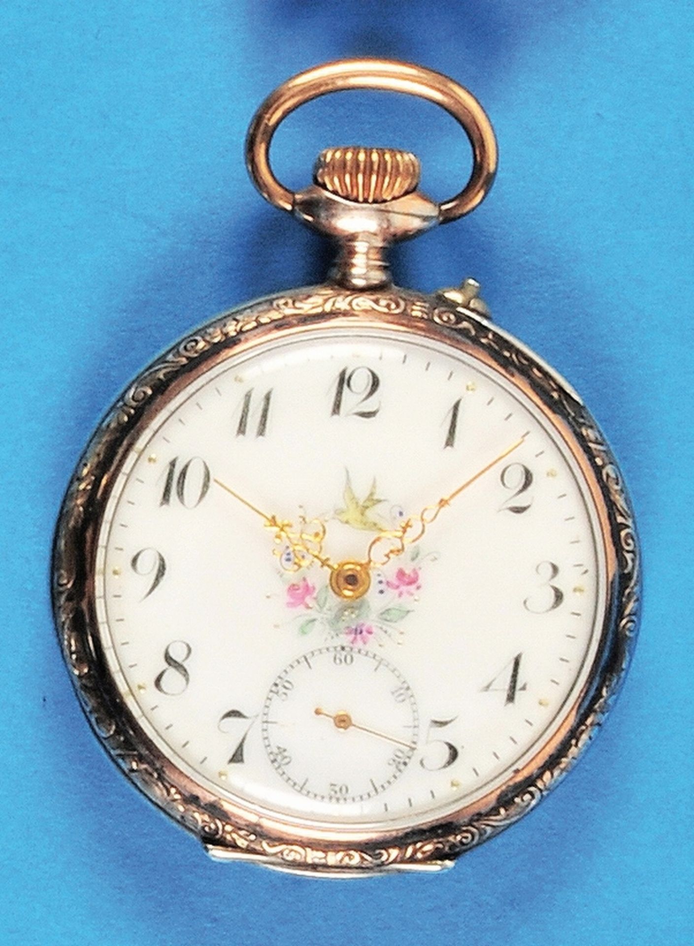 Silver pocket watch, sign. Exact, (Mikrolisk, Schepperheyn & Co., Pforzheim und Schwenningen, reg. 1