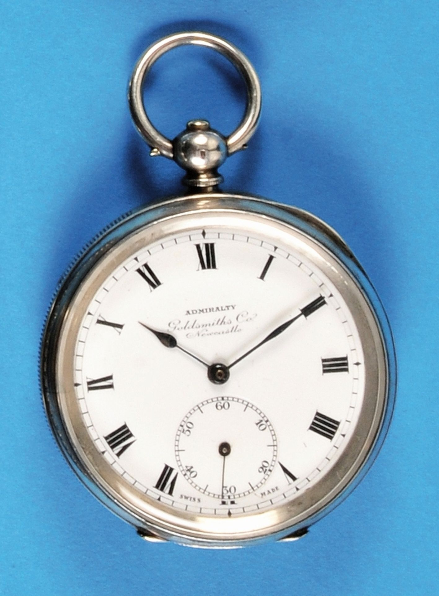 Swiss silver pocket watch for the english market, Dimier Frères & Cie., Genf and London