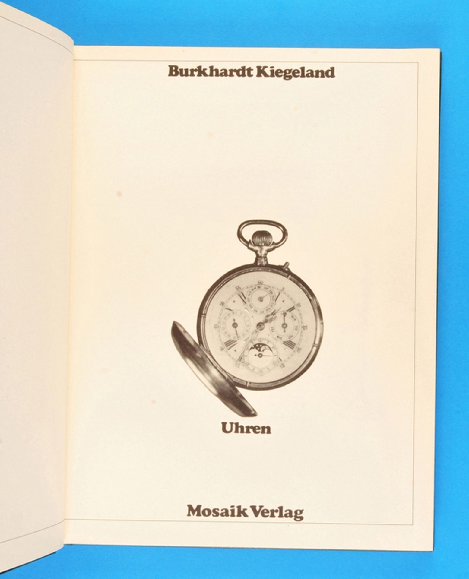 Burkhard Kiegeland, Uhren, 1976