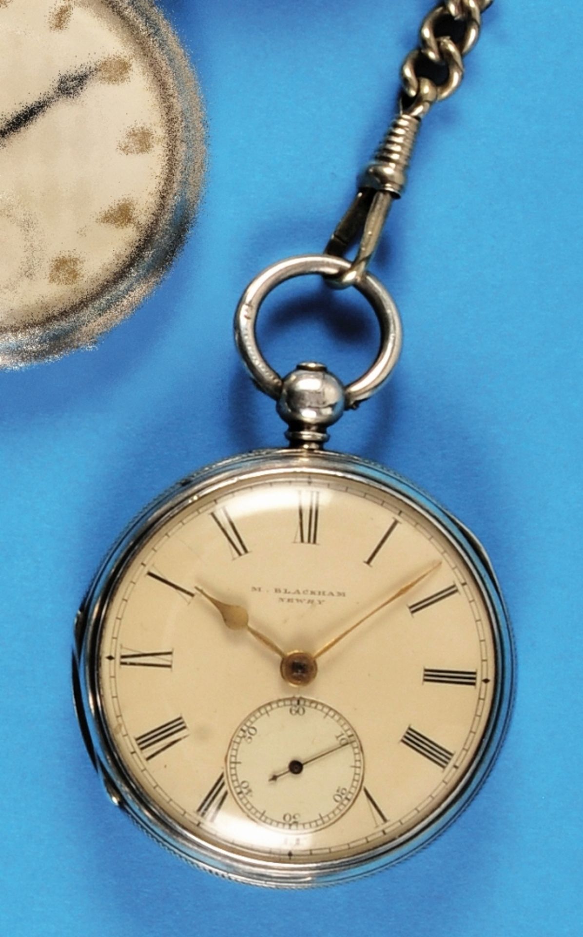 English silver pocket watch, M(axwell) Blackham, Newry (Lit. Loomes S. 24)