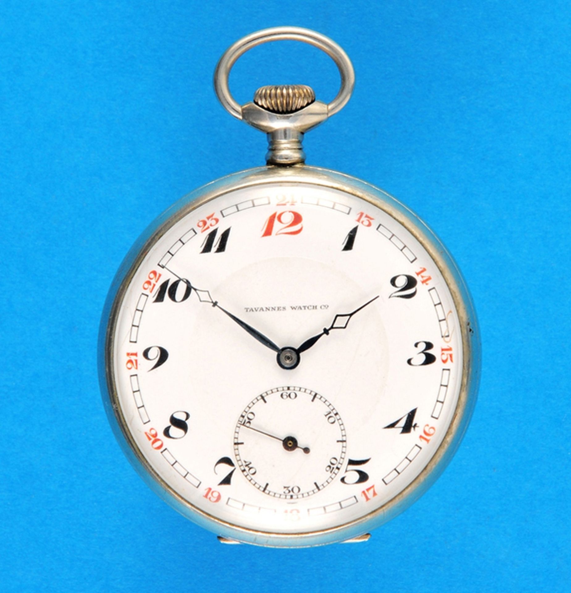 Tavannes Watch Co., metal pocket watch