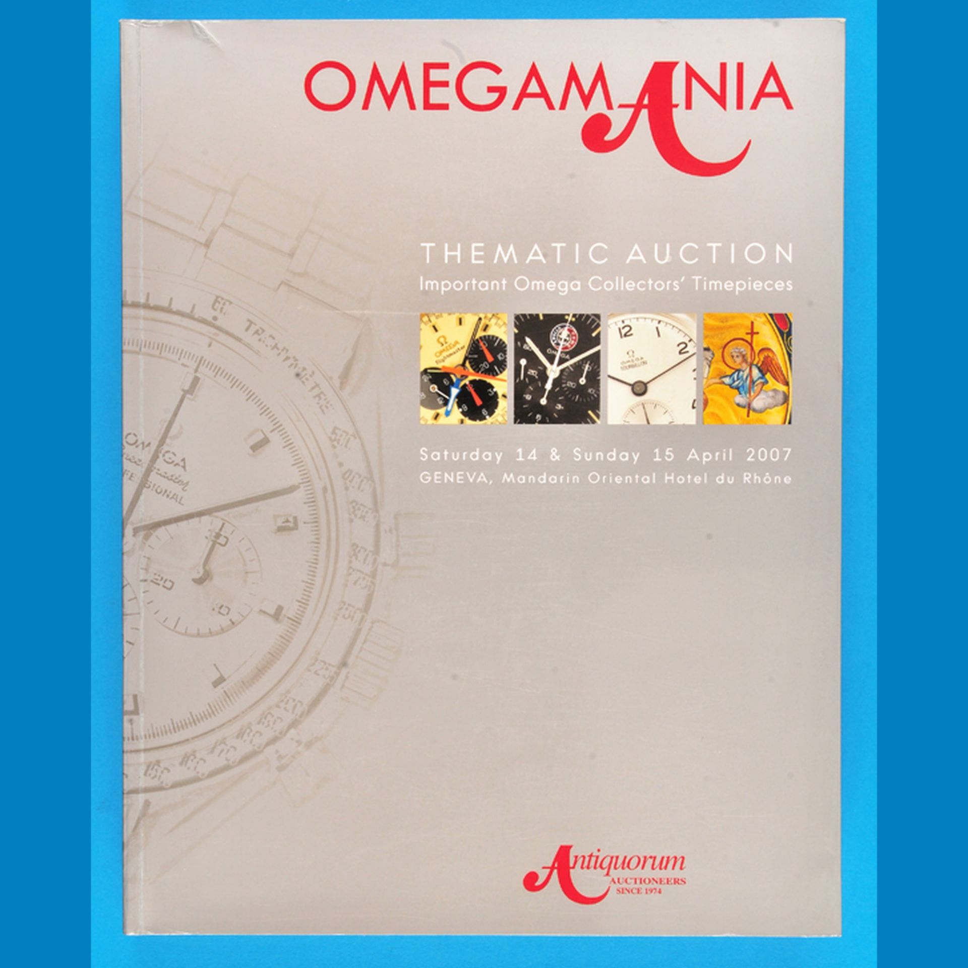 Antiquorum, Omegamania, Thematic Auction, Important Omega Collectors‘ Timepieces, 2007
