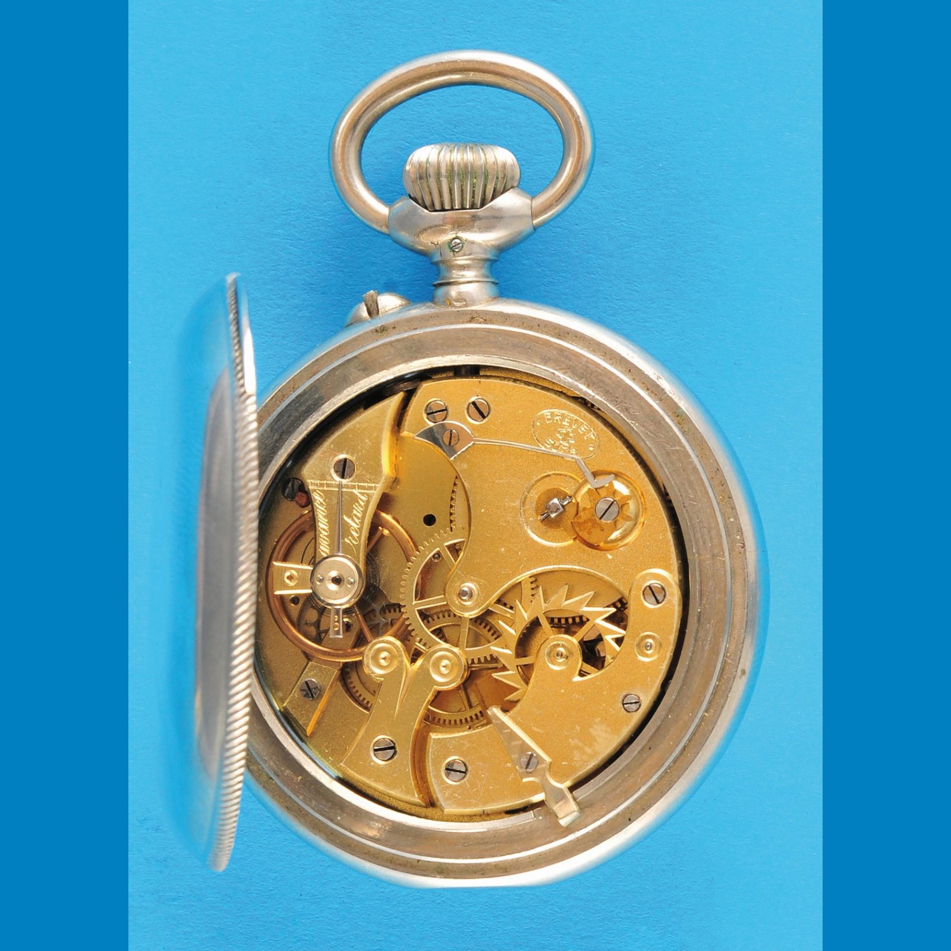 Nickel pocket watch, Swiss Patent No. 5073