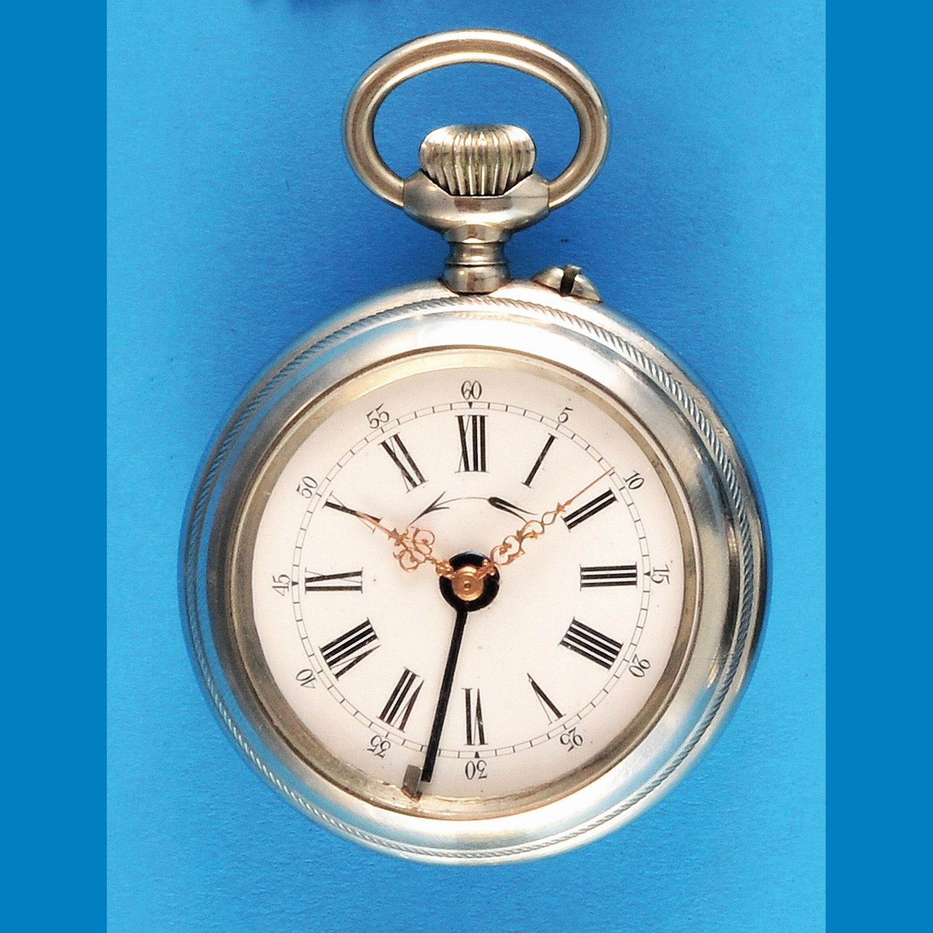 Nickel pocket watch, Swiss Patent No. 5073 - Bild 2 aus 2