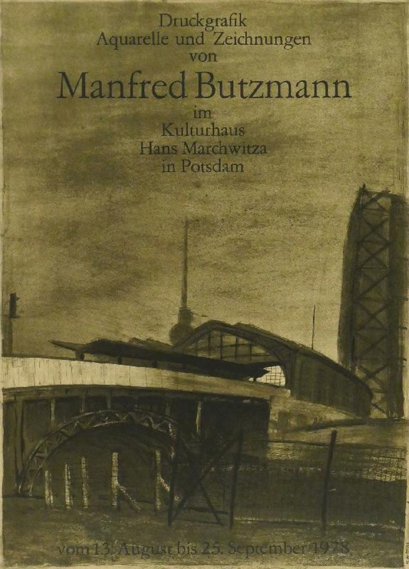 Plakate - Butzmann, Manfred: Bahnhof Friedrichstraße