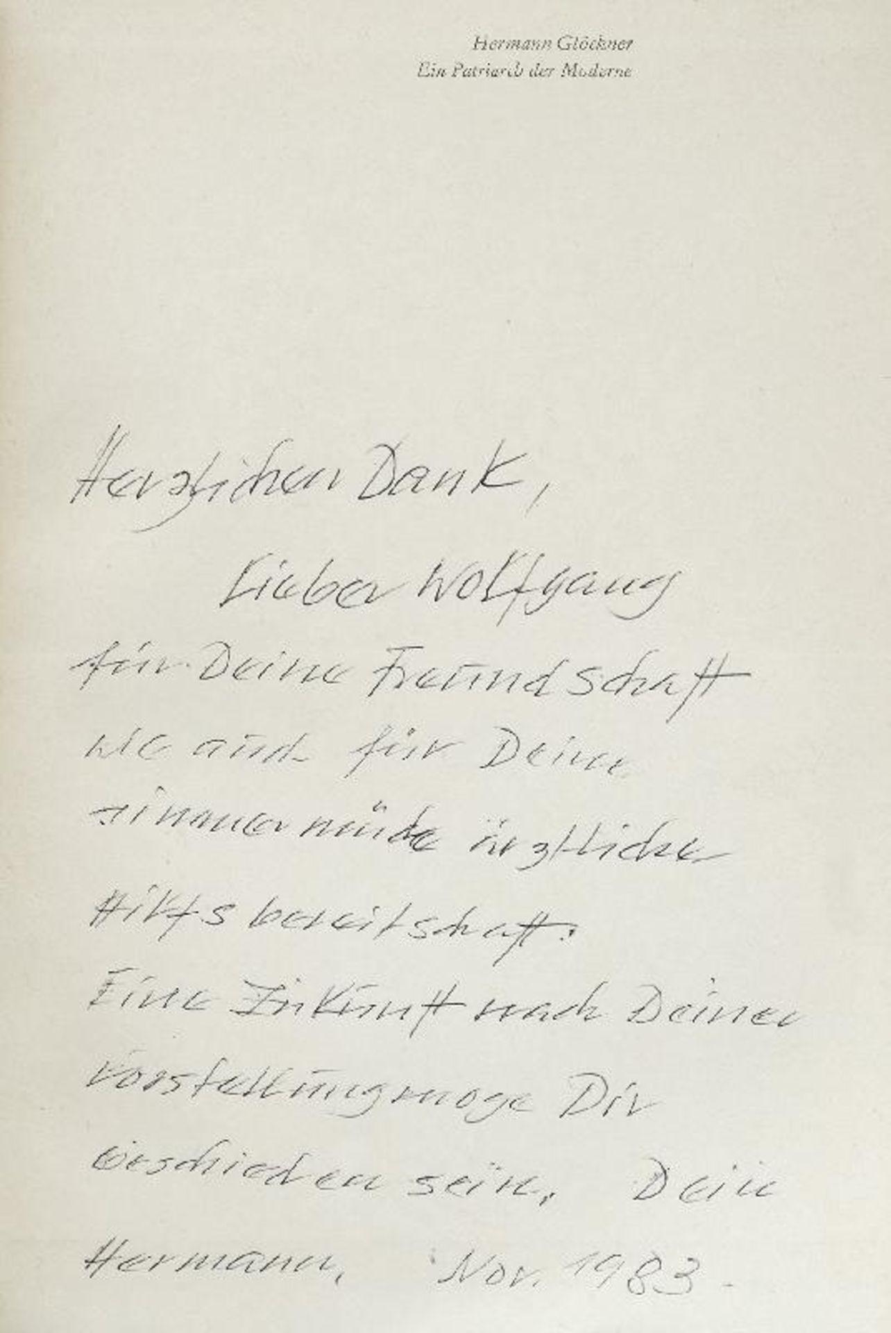 Glöckner, Hermann - Hermann Glöckner: Ein Patriarch der Moderne