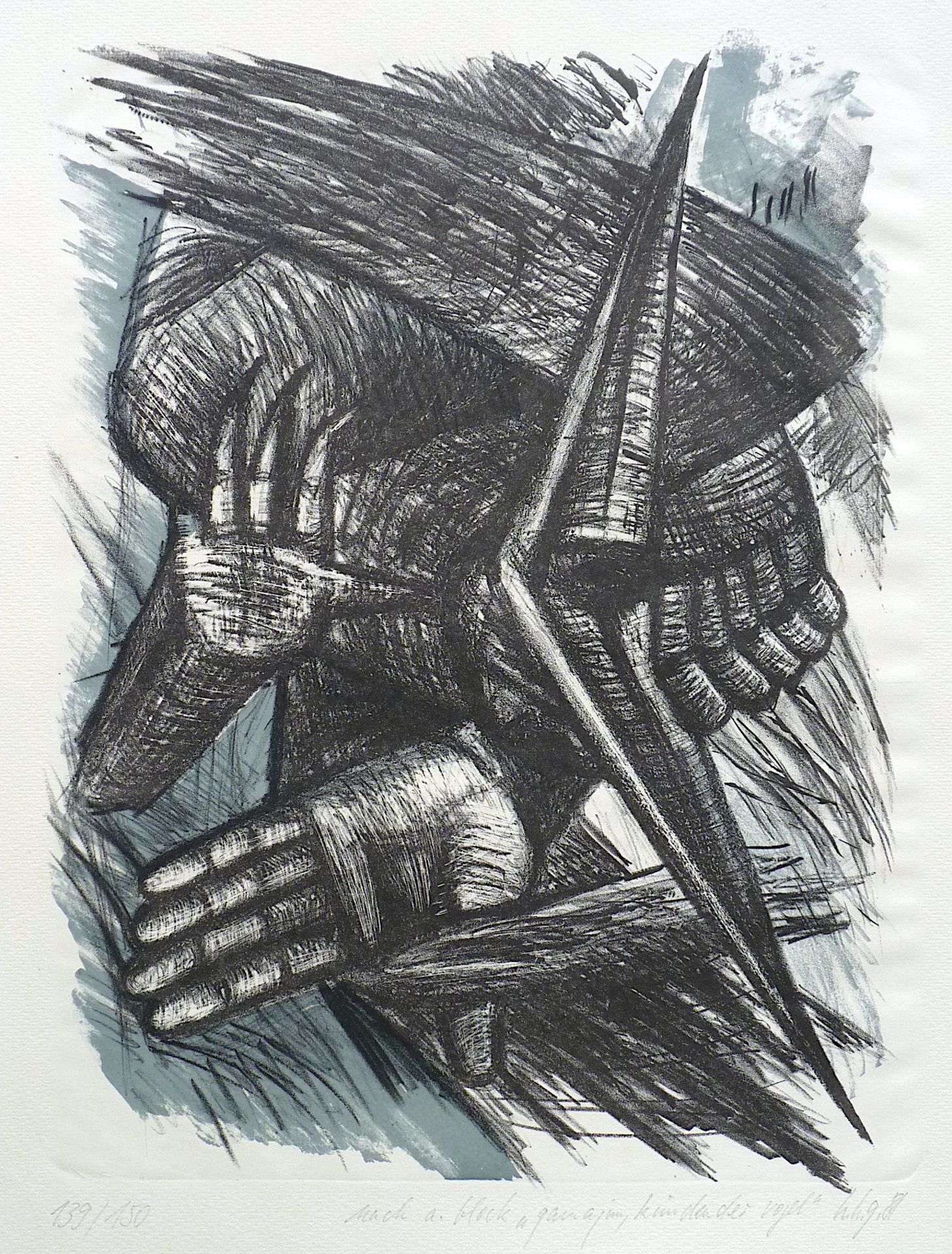 GRIMMLING, HANS-HENDRIK: nach A. Blok: "Gamajun, kündender Vogel", 1981