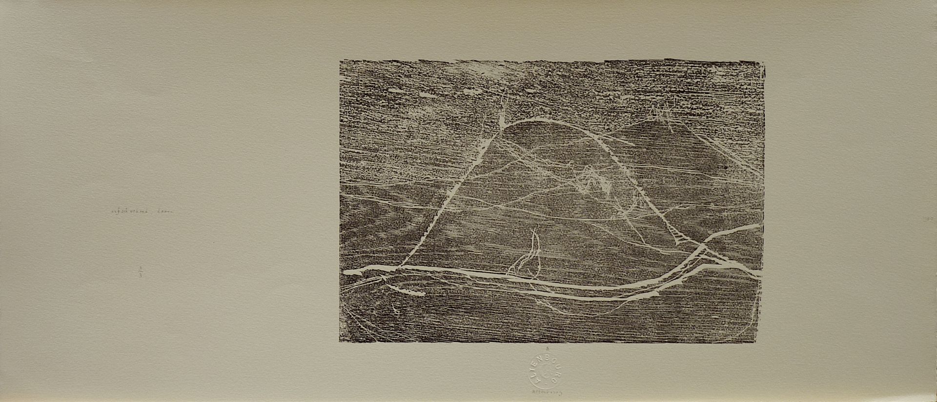 ALTENBOURG, GERHARD (Gerhard Ströch): "aufschwebend, davon", 1980 - Image 2 of 2