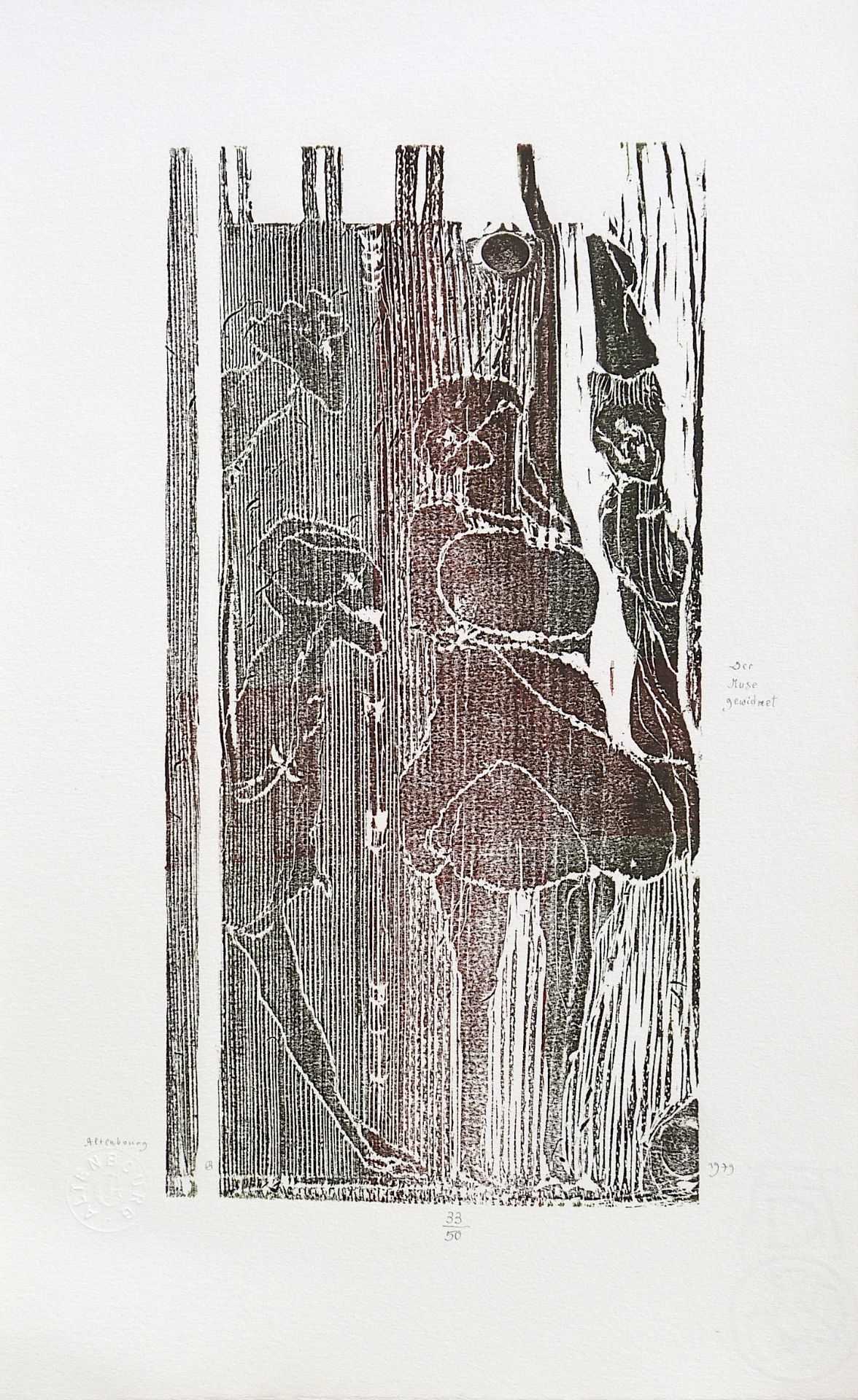 ALTENBOURG, GERHARD (Gerhard Ströch): "Der Muse gewidmet", 1979