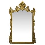 Mirror in gilded wood, the first half of the nineteenth century. Mirror contemporary, very good cond
