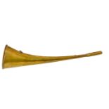 Trumpet brass. H 47 cm Width 10.5 cm. Diameter 10.5 cm