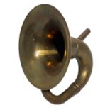 Antique brass Cornetto. H 22 cm, width 20 cm Diameter 16 cm