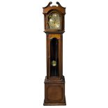Grandfather Clock Walt "Tempus fugit", twentieth century. A column, with a mobile in walnut. Lack o