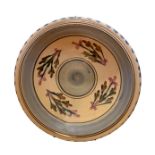 Cous cous plate, Gabes, Tunisia, 70. floral Decorated in shades of pink. Diameter 40 cm.