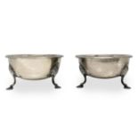 Couple composters silver, London, 925 sterling silver, silver-A.P F.P, date 1918. 14. H cm 7,5xcm Gr